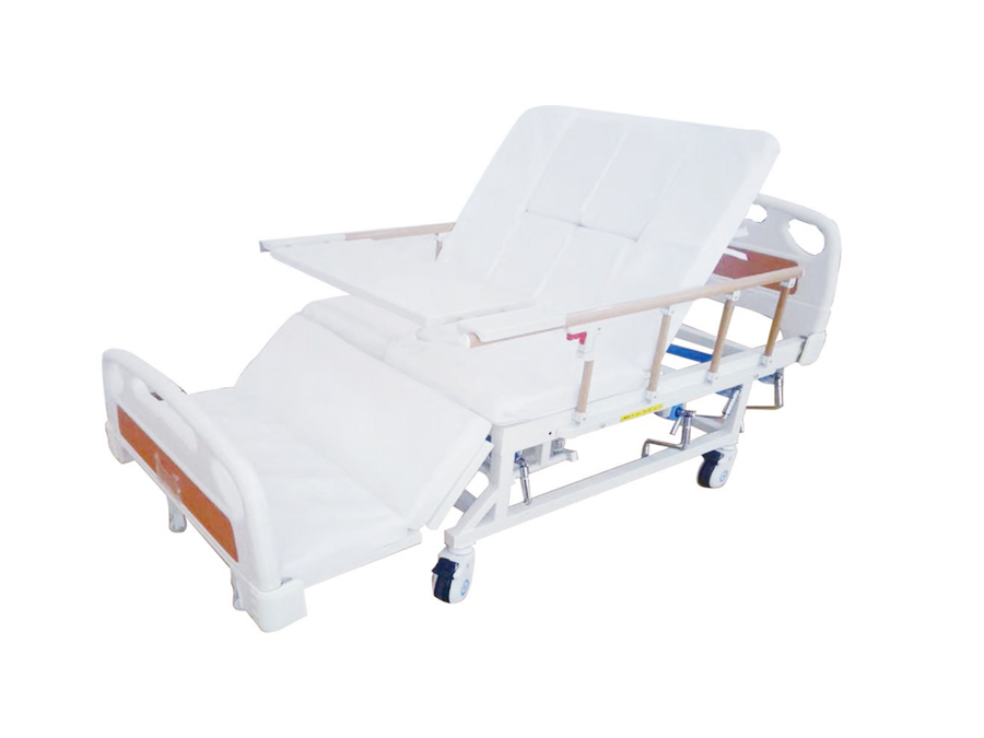 br-c5 abs床頭手搖翻身護理床(四角剎車、四檔護欄)